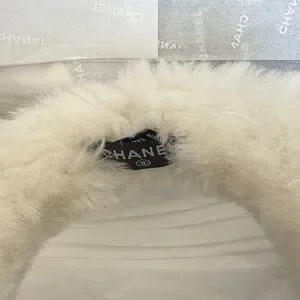 CHANEL | Accessories | Chanel Kids Black And White Furry  display picture 2
